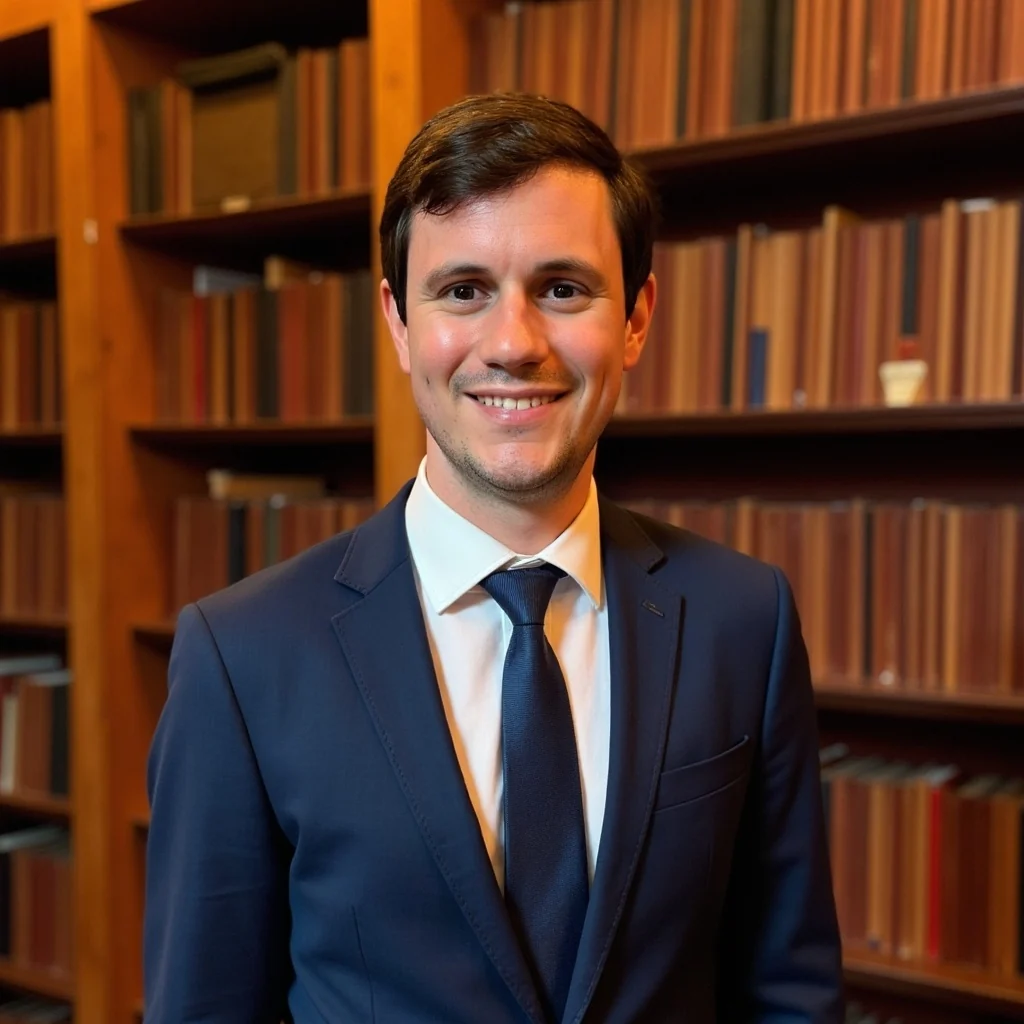 Dr Michael Rowe in a navy suit